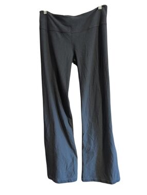 Lululemon Groove Yoga Pants Women’s 8 Black Flare Wide Leg Reversible Pink Luon
